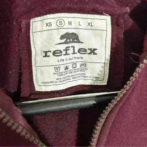 Women's Reflex Brand Tricolor Hooded Pullover Sweater Multicolor Size S - Picture 4 of 5